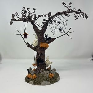 11" Tall Halloween Tree Ghouls Welcome